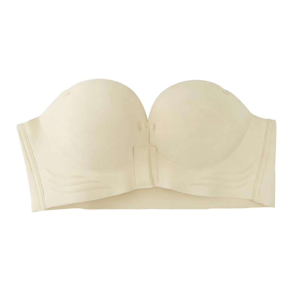 Zeriluna Strapless front-closure push-up bra3D Cup-shaped design, invisible fit, secure and non-slip, comfortable and breathable
