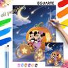Digital Oil Painting Art Painting Pumpkin Carriage Castle Handmade Diy Home Decorations