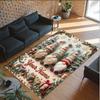 Gnome Theme Crystal Velvet Rug Personalized Custom Name Text Soft Floor Mat Home Decor