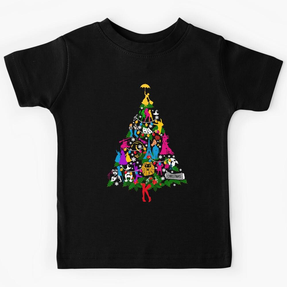 Ugly Broadway Christmas Tree Kids T-Shirt 150
