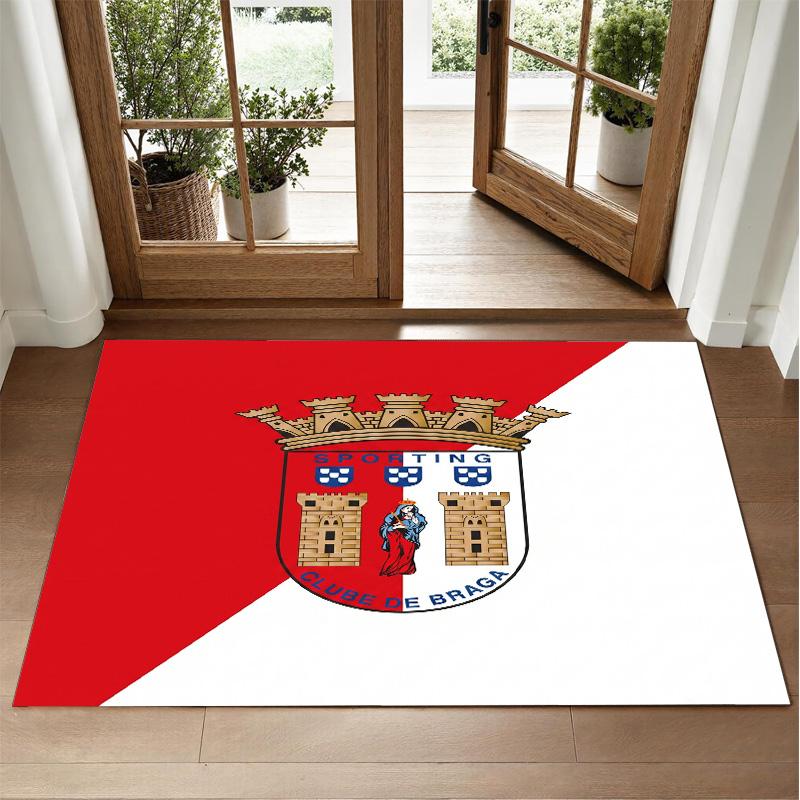 Braga FC Design Crystal Velvet Rug Soft Decorative Mat for Bedroom Entrance