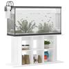 VidaXL Support d'aquarium blanc brillant 120x40x60cm bois d'ingénierie 833593
