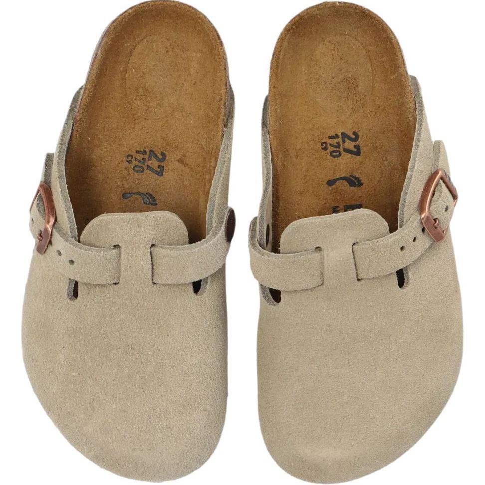 Birkenstock Boston Suede Kids Taupe Kids Sneakers Tan 1027875