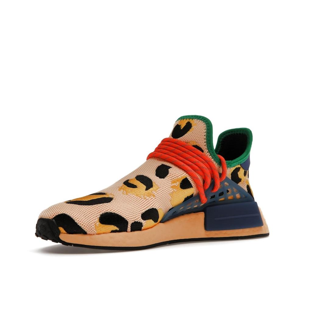 Adidas Pharrell X NMD Human Race Animal Print - Pulse Amber Unisex Sneakers Multi-Color Bold-Gold Black HP3221