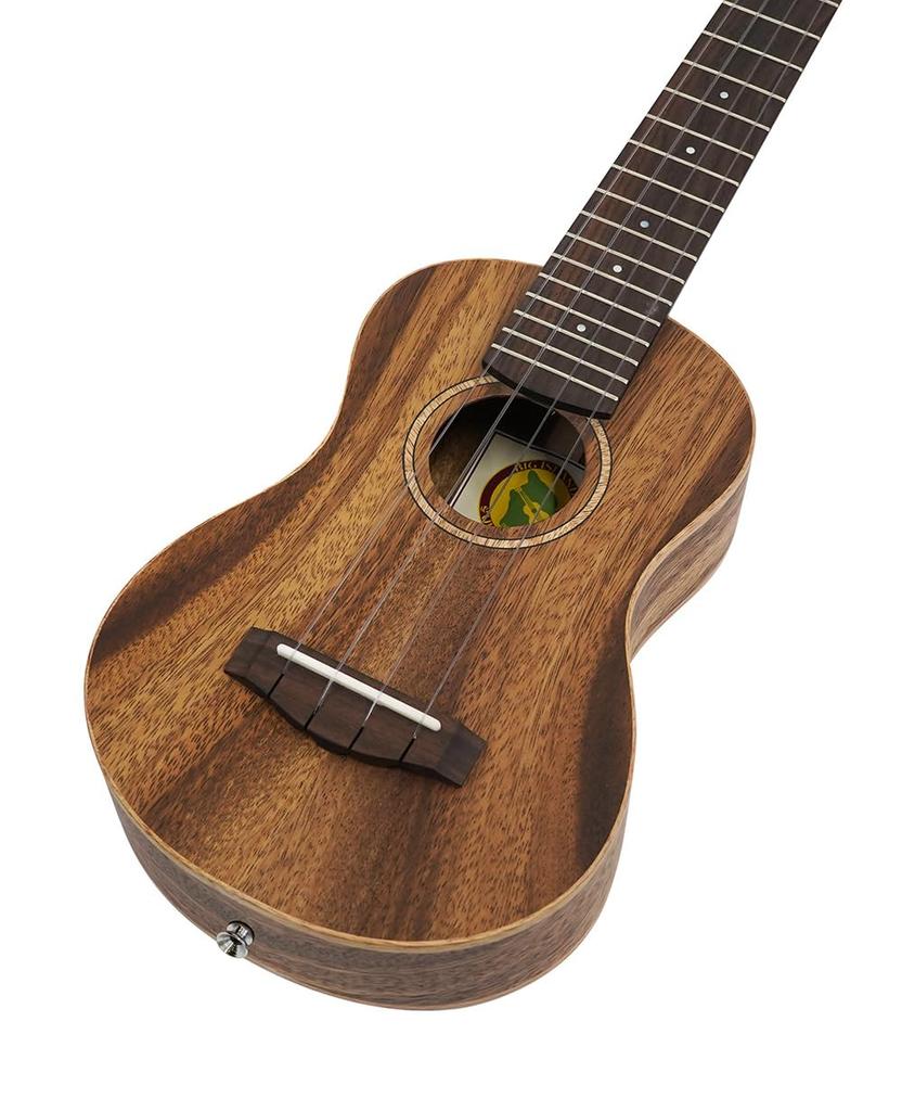 BIG ISLAND Series Soprano Solid Acacia Clear Geared Open Pore KURA-KURA Ukulele, Wood, Tone, Beginner-Friendly, Tuners, Finish, KR-AT-SPS