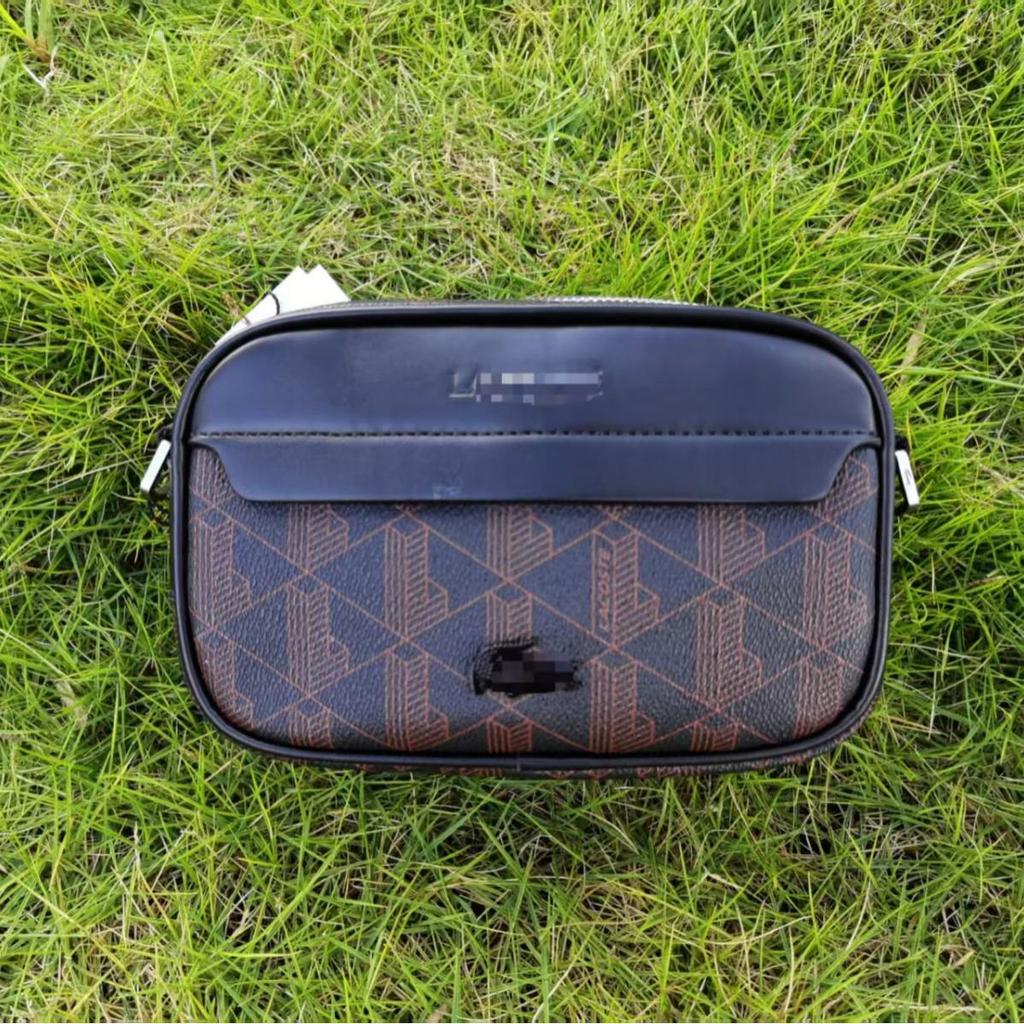 Herren Lässiger karierter Leder-Umhänge-Rucksack