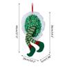 Christmas Wreath Hanging Elf Legs Wreath Front Door Ornaments Christmas Tree Hanging Decorations Holiday Party Decor
