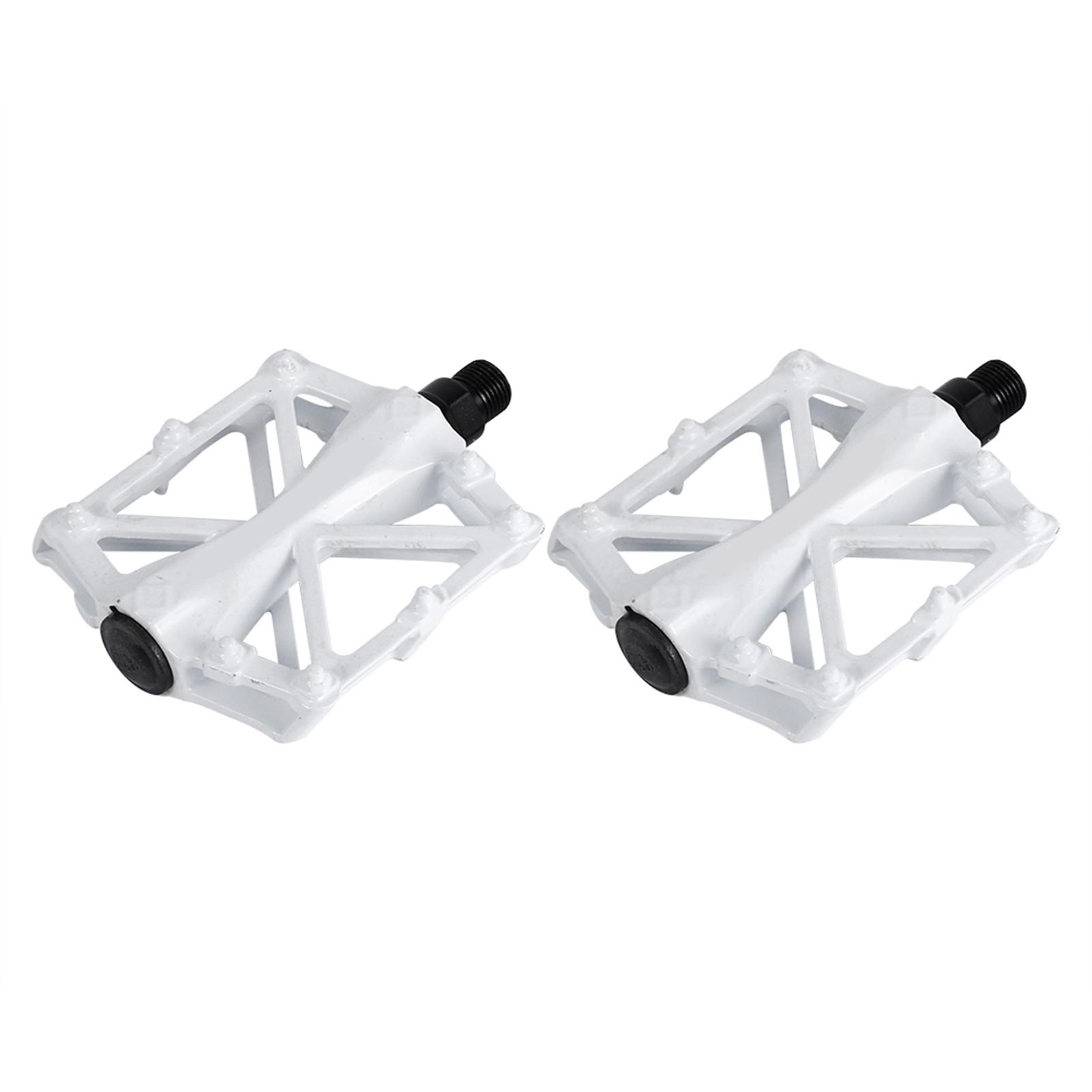 

2 x Lightweight Stable Plat Bike Aluminium Road Bike Bearing Pedals(белый)