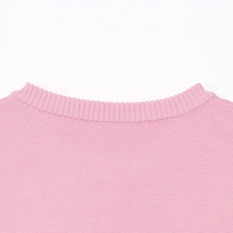 Araltay New Arrival Women's Clothing Fashion Style Fashion All-Match Casual Round Neck Short Sleeves Simple Knitting Coat Top