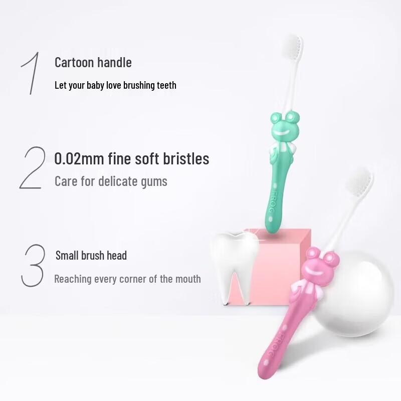 Frog 2-12Y Kids Soft-Bristle Toothbrush 6-Pack