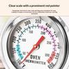 1Pcs Kitchen Tools 300°C Stainless Oven Thermograph Mini Dial Stand Up Temperature Meter BBQ Thermograph Household Oven Cookware