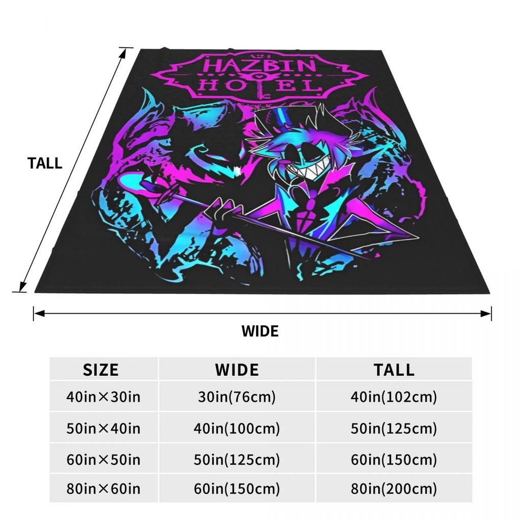 VOX H-Hazbin Hotel Alastor Game Blanket Quality Warm Bedding Throws Winter Picnic Bedroom Comfortable Bedspread