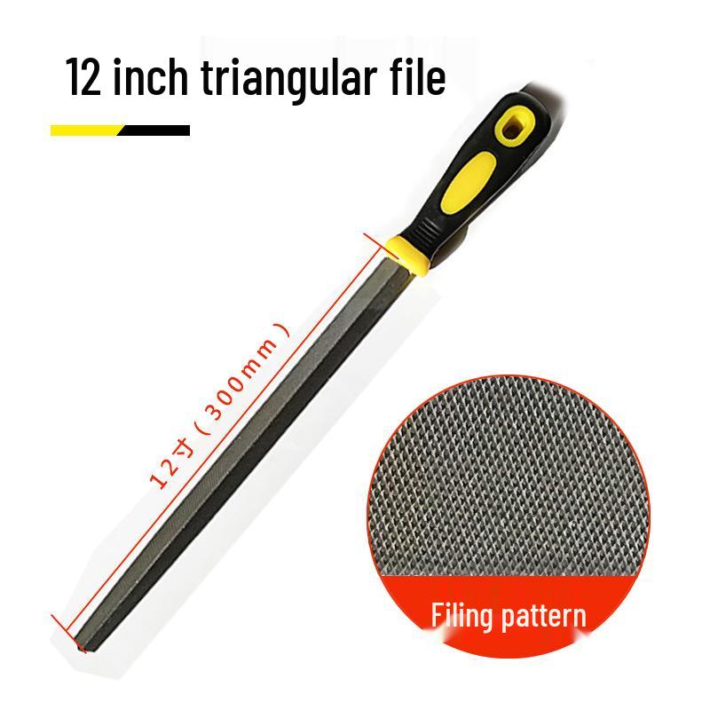 Fitter File Set: Flat, Half-Round, Round, Triangular, Square Files, Grinding Iron Block, Woodworking Tool