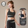Dámská podzimní jógová souprava: Profesionální nárazuvzdorná sportovní podprsenka a vesta pro fitness a běh