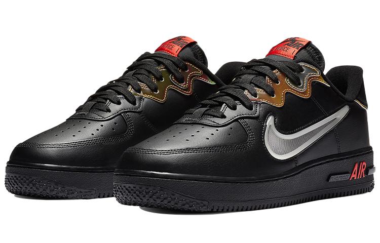 Nike Air Force 1 React Siyah Parlak Habanero Kırmızısı CN9838-001