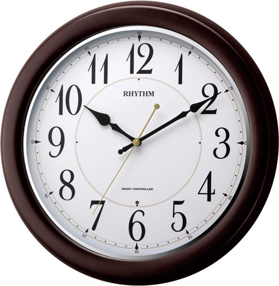 

RHYTHM Настенные Fit Wave Непрерывная секунда Коричневый RHYTHM 8MYA25SR06 Часы, Радиоуправляемые, Аналоговые, Пальто, Стрелка, Дерево, (Глянцевая отделка) чёрный