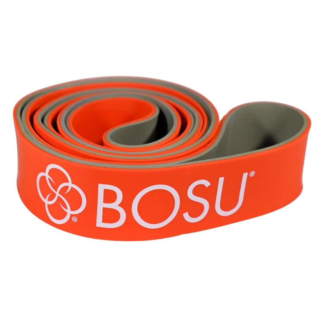 BOSU Resistance Band, Rubber, Official Import, Strength Training Tube, Stretching (Orange, High Resistance)