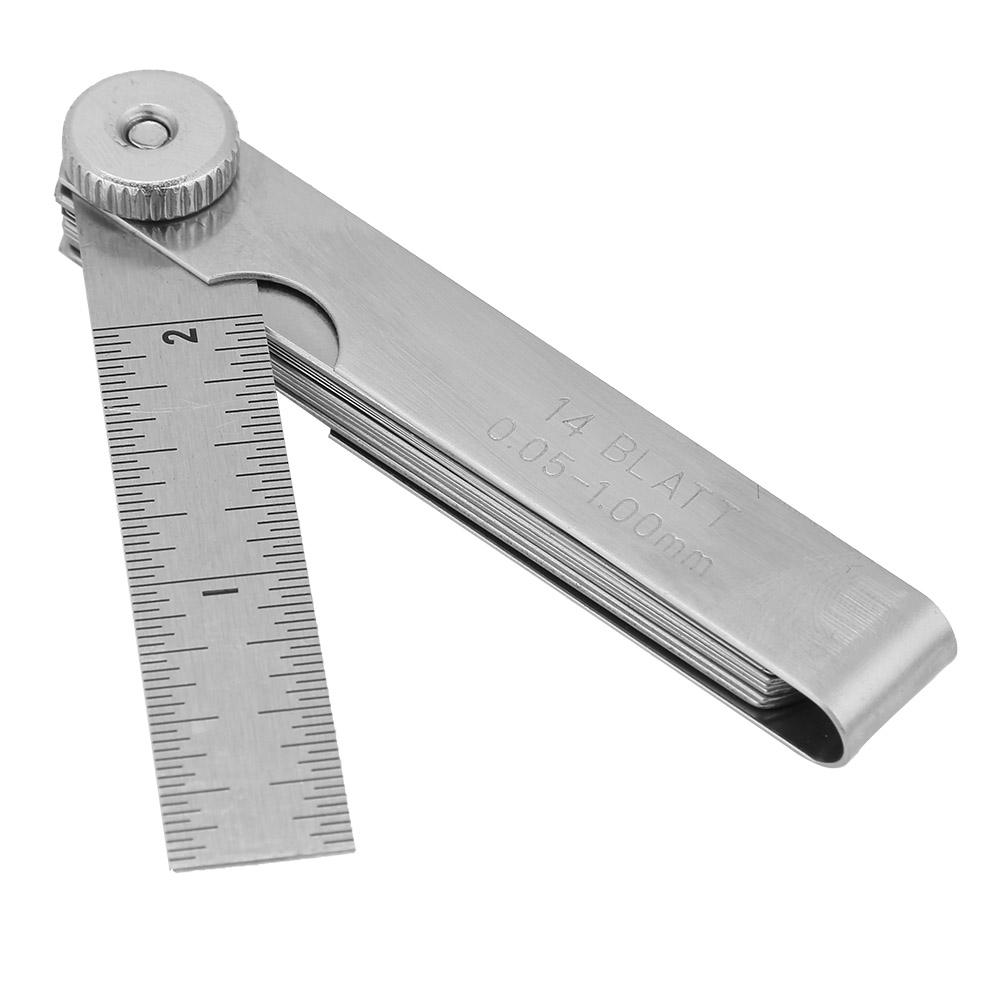 75mm Stainless Steel Feeler Gauge Ruler Welding Inspection Tool (0.05 1.00mm)