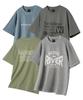 WILDROCK [Set] Wild Graphic Pigment Oversized Short Sleeve T-Shirt Part02_4 Style (B Type)