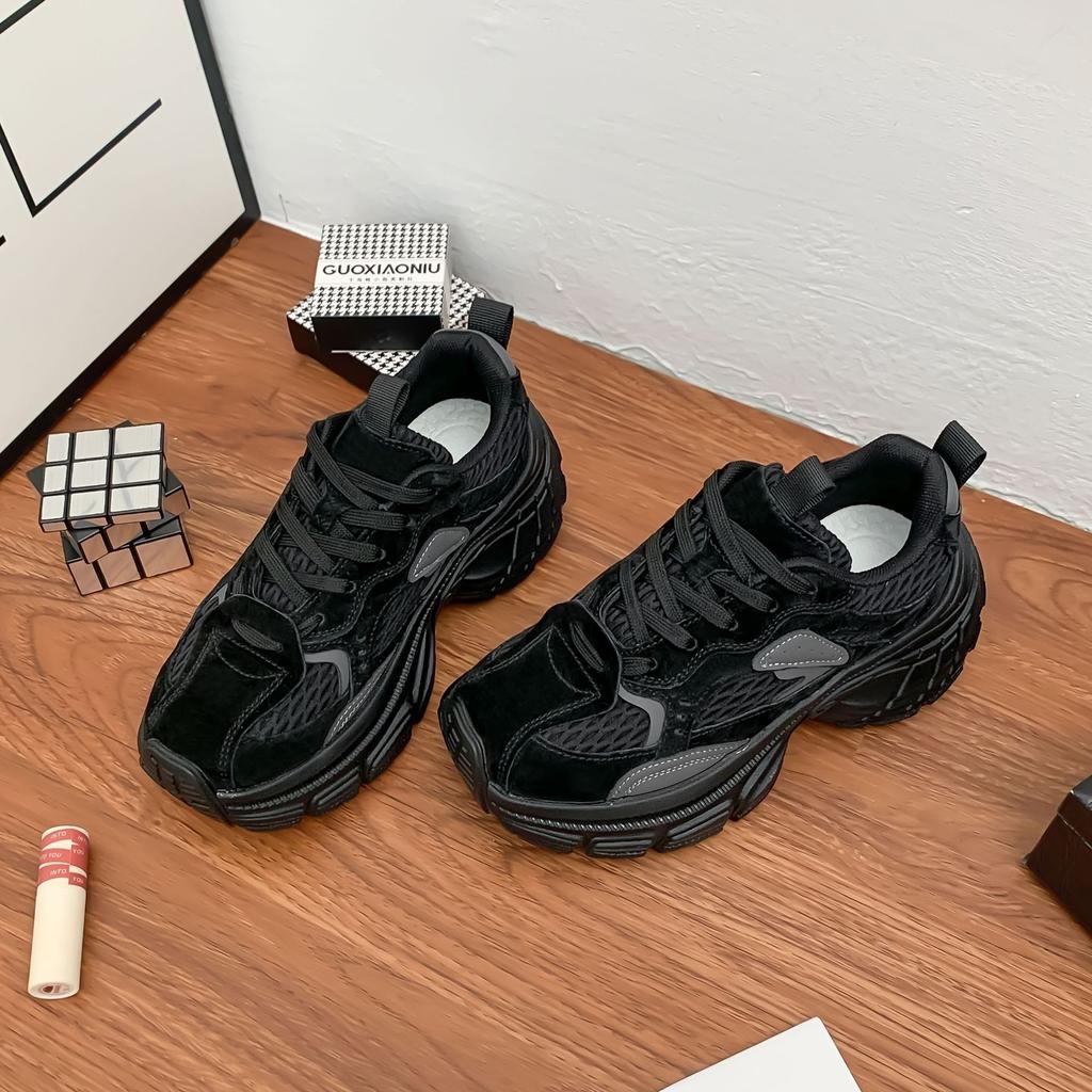 Grape Mom's New Retro Dad Shoes for Women, Small Thick-soled Heightening Women's Shoes, Niche Sports Shoes for Women