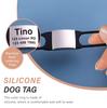 Nameplate Engraved Id Tag Dog Cat Collar Stainless Personalized Silicone Customize Anti-lost Accessory