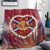 1PC Heart Football Custom Name Patterned Flannel Blanket Suitable For All Seasons For Home Decor Warmth And Comfort Gifts Holiday Present