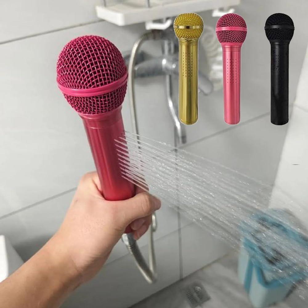 High-pressure Microphone-shaped Shower Head Funny Shower Sprayer New Showerhead Bathroom