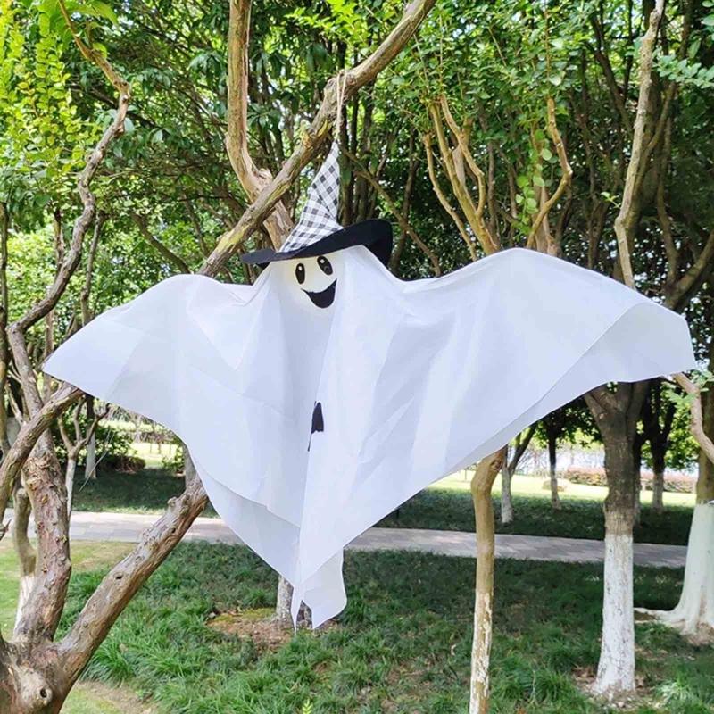 Horror Halloween Ornament Outdoor Geist Spukhaus Flucht Gruseliger Hängeanhänger für Vorgarten Terrasse Dekoration Requisiten