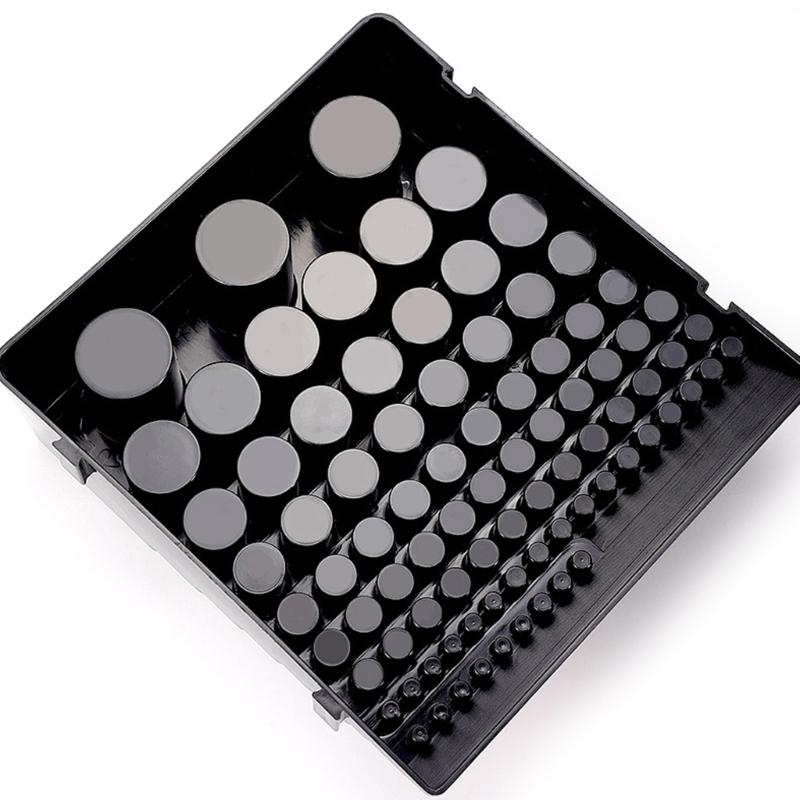 Leichtes schwarzes Werkzeug-Organizer-Rack mit 85 Löchern für Bohrer und Fräserhalter Multifunktionale Werkzeugaufbewahrungsbox