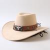 Popular European and American Classic Big-brimmed Western Cowboy Hat Men's and Women's Outdoor Fashion Anti-sun Cowboy Hat Jazz Hat