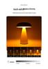 Danish Mushroom Touch Table Lamp - Night Light for Bedroom, Bar, or Restaurant Decor