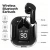 1 Set Soft Silicone In-Ear Design Wireless Sports Earbuds Transparent Tws Bluetooth Earphones Hifi Stereo Audio Led Display