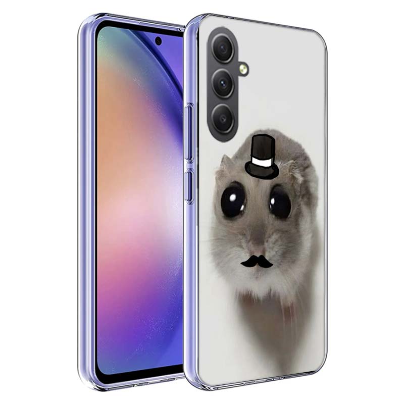 Funny Sad Hamster Meme Phone Case for Samsung A17 A37 A57 A07 A16 A26 A36 A56 A06 A02S A12 A22 A32 A52S A04S A14 A24 A34 A54 A03