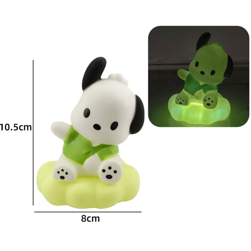 Kuromi Cinnamoroll Night Light Sanrioglowing Children Toy Bedside Lamp Anime Kawaii Cute Children Kid Present Gifts