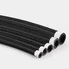 1m AN4-AN12 Oil Cooling Pipe Nylon Braided Pump Gas Ethanol Fuel Hose Kit - Black
