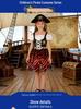 Children's Pirate Costume with Pirate Sword - Halloween & Cosplay