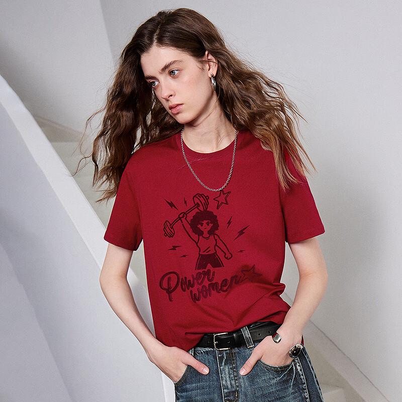 Chuyu Women's Lyocell Cotton Graphic T-shirt