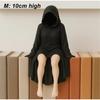 8/10/15Cm Mysterious Statue Bookshelf Decor Gothic Black Robe Queen Figure Desktop Ornament 3D Spooky Bookshelf Sculpture Gift