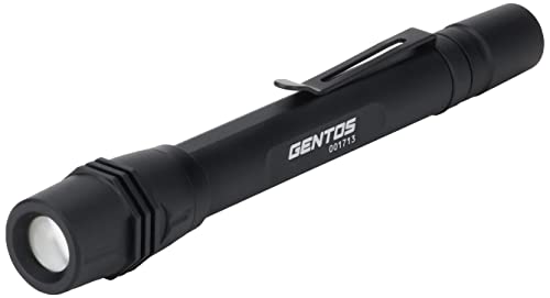 GENTOS GF-104RG G Series Rechargeable LED Flashlight (with Dedicated Rechargeable Battery or AAA Batteries), 130 Lumens