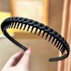1pc Toothed Anti Slip Headband, Women's Headband, Hair Clip, Hair Tie, Hair Accessory, Travel And Face Washing Special
