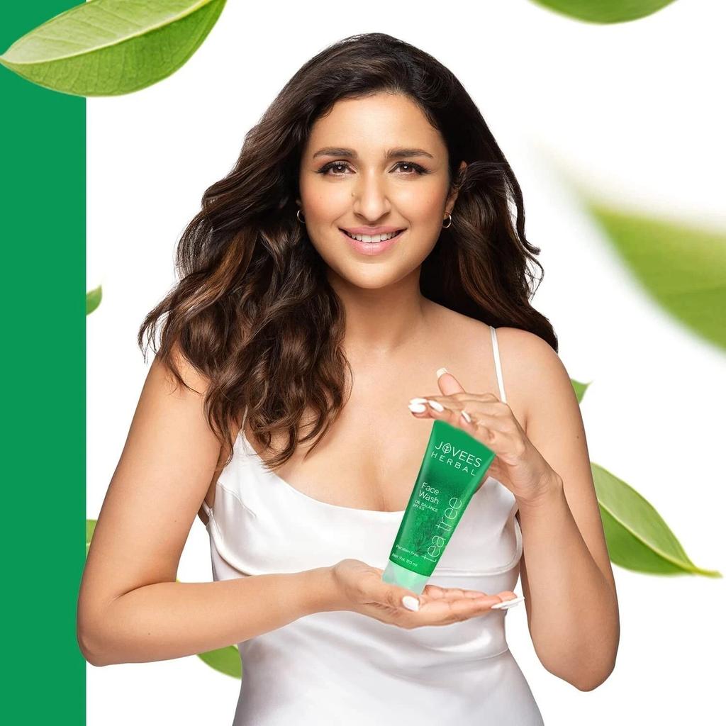 Tea Tree Oil Control Face Wash For Oily and Sensitive Skin Daily Use for Healthy