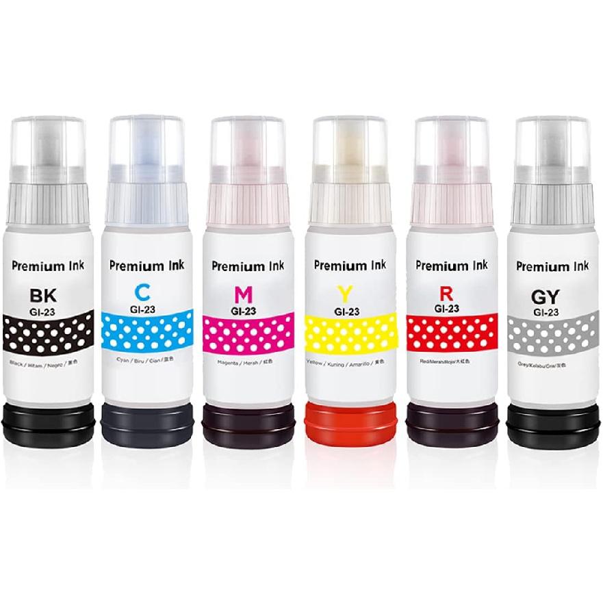 GI-25 Pigment Refill Bottle Ink Replacement for Canon 25 GI-25 GI25 Ink Work for Canon PIXMA MegaTank GX GX1020 Printer (Black 135ml, CMY 70ml,