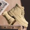 Neue Mode Herbst und Winter Herren High Top Martin Stiefel Studenten Männlich Jungen Trendy Weiche Sohle Arbeitsschuhe Arbeitsschutz Martin Sneakers