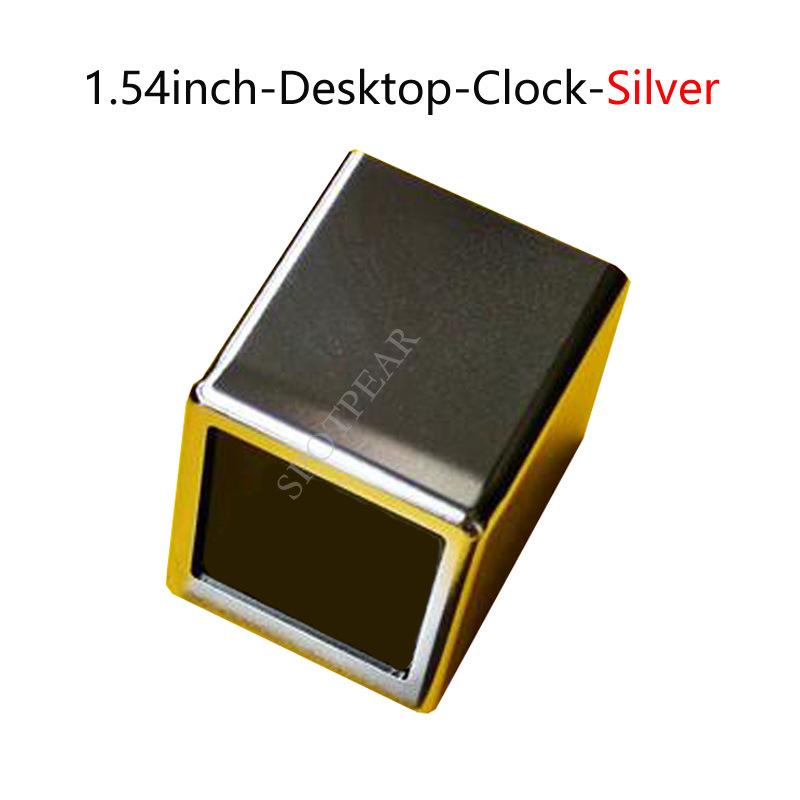 1.54" LCD WiFi Weather Clock - Innovative Black Tech Desktop Display