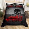 Spider Web Duvet Cover Set Halloween Spider Bedding Sets Boys Girls Black White Comforter Cover Trick Or Treat Quilt Cover Set