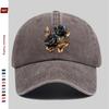 pc Baseball Cap with Black and Golden Rose Print Suitable for Spring and Summer Comfortable and Lightweight Decorative Hat A