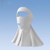 Sun Protection Sunscreen Mask Solid Color Neck Wrap Fashion Ice Silk Face Veil  Summer