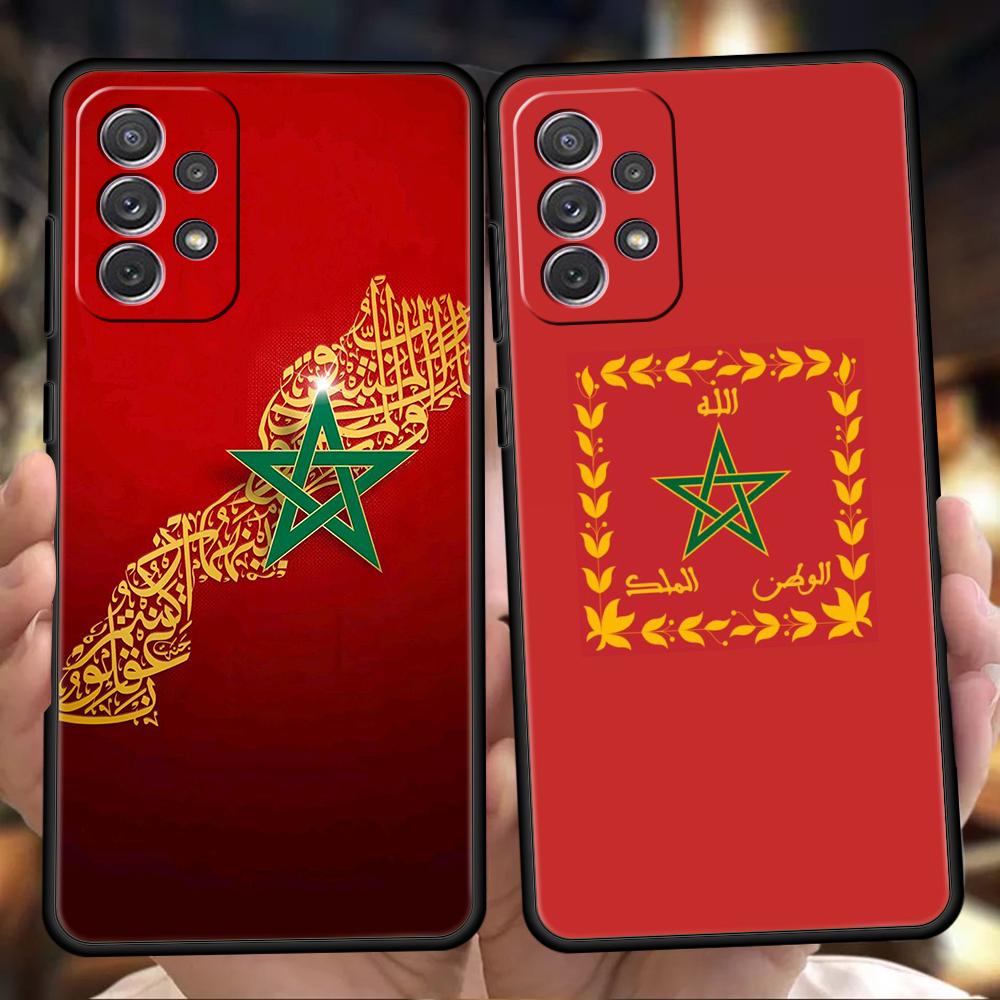 Moroccan flag Maroc Morocco Phone Case For Samsung A15 A13 A35 A55 A51 A71 A41 A31 A21S A03S A05 A23 A25 A33 A53 A73 5G Cover