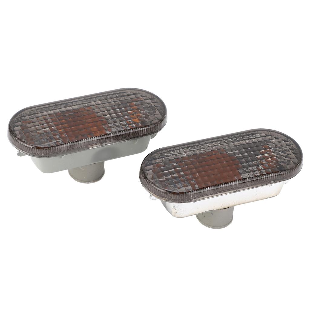 Pair of Side Indicator Light Housing Long Lifespan Scratch Resistant 1J5949117 Replacement for Seat Arosa Smoked Black