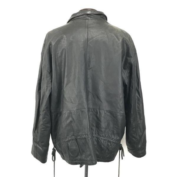 SUNVALLEY Genuine Leather Jacket Blouson Outer Coat Men's Free Black(USED)